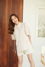 janunstudio - CANELE PIECE 11 สี (เสื้อเชิ้ตผู้หญิง คานาเล่ ผ้าเรียบ)