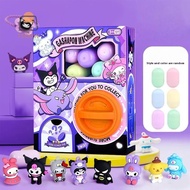 [TEODW] 1 Set Twisting Egg Action Figure Christmas Sanrio HelloKitty Kuromi Twisting Egg Machine Fun