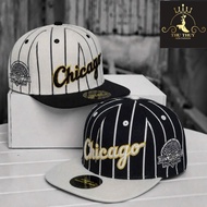 (Size 54 - 58cm) Baseball snapback hat (trucker) - unisex beak hat with CHICAGO embroidery
