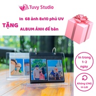 In ảnh theo yêu cầu- in 68 ảnh 8x10 tặng album ảnh để bàn phủ uv in full hình in polaroid tại Tú Vy 