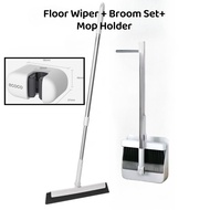 SG Seller READY STOCK Rotatable Broom and Wind Proof Dust Pan with Broom Comb Broom Set Non-Stick Br