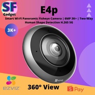 EZVIZ E4P 6MP 3K⁺ Two-Way Talk Human Shape Detection H.265 5G Smart Dual Band Wi-Fi Panoramic Fishey