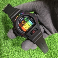 RAINBOW GSHOCK SPORT DIGITAL BLACK CLASSIC RAINBOW DW6900 FOR WOMEN N MEN