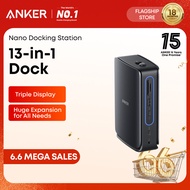 Anker Nano 13-in-1 Laptop Docking Station with Detachable 6-in-1 Hub, USB-C 3 Display Docking (2 HDM