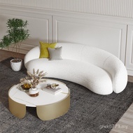 Lamb Fleece Living Room Sofa Home Red Beauty Salon Small Apartment Arc Clothing Store Sofa Online Ne