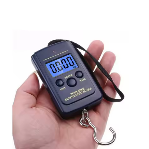 Portable 40Kg 10g Hanging Scale Digital Scale BackLight Electronic Fishing Travel Pocket Scale Lugga