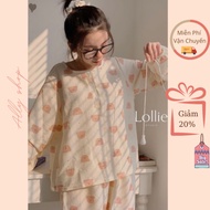 [Real Photo / 5 Models] Cylinder-Neck Foam Pajama Set