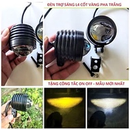 1 ĐÈN LED TRỢ SÁNG BI CẦU T20 SIÊU SÁNG PHA VÀNG CỐT TRẮNG LẮP XE MÁY ÔTÔ XE ĐIỆN