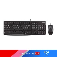 [Tinzshop]Logitech MK120 Wired Combo - Thai USB Keyboard and Mouse 2 in1 USB Black (ไทย-อัง TH/ENG)-