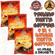 COFFEE TREE 4 IN 1 PENANG DURIAN WHITE COFFEE INSTANT COFFEEMIX DRINK - TRIPLE & SINGLE SACHET X 40 