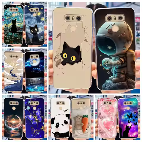 For LG G6 Case LG G6+ H870 H871 H872 H873 H870K Cute Fashion Painted Cover Soft TPU Phone Case For L
