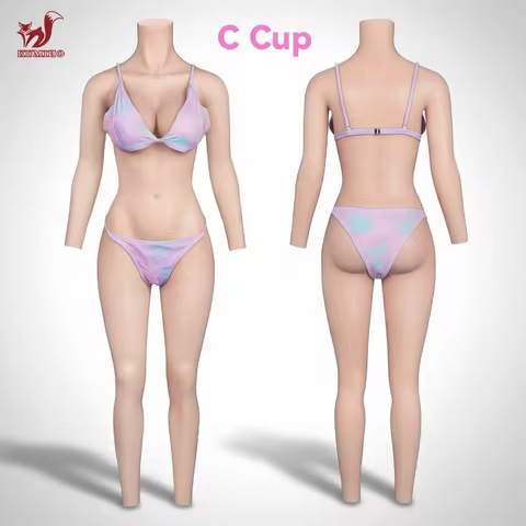 KUMIHO C Cup Full Silicon Bodysuit Silicone Bodysuit Crossdresser Breast Form Transgender Cosplay Ar