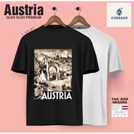 AUSTRIA WINA SALZBURG SOUVENIR T-Shirt Cotton Combed 24s SOUVENIR PREMIUM GIFT