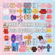 Squishy Paper Pattern 100 pcs Squishy Paper Business Package A5 A4 Size DIY Educational Toys Squishy