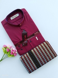 Hz ကြောင်ခြစ်လက်ရှည် မြန်မာ ပုဆိုး (ကျားဝတ်စုံတွဲ ) myanmar longy ( Myanmar Sarong) Myanmar Longy an