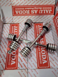 JALU AS RODA DEPAN + BELAKANG KLX 150 DAN D-TRACKER DAN CRF 150 DAN SUPERMOTO   1 pasang sudah terma
