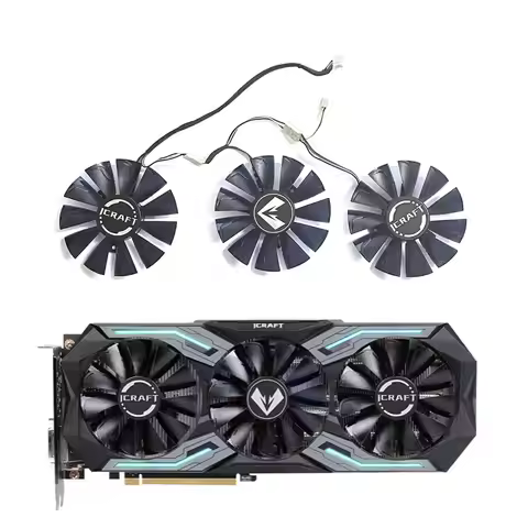 NEW 3PCS 85MM 4PINCooling Fan RTX2060 2070 GTX1660S GPU FAN For MAXSUN RTX 2060 iCraft RTX2070 GTX16