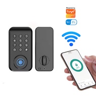 Tuya waterproof smart lock with fingerprint digital electronic door lock