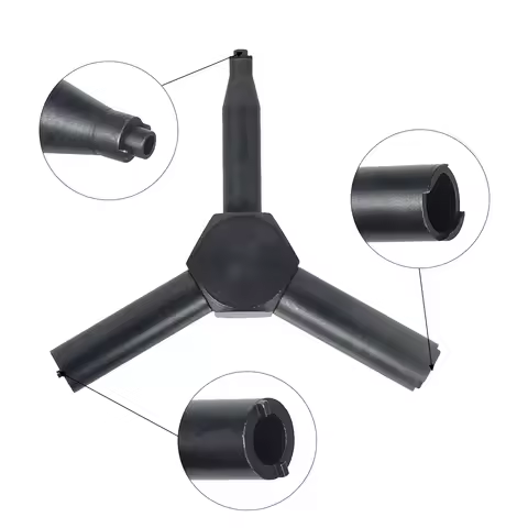 Tactical Outdoor CO2 Gas Valve Key Steel Triple Force Magazine Charging Tool For GBB AEG KSC KWA Air