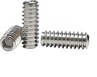 NACX #6-32 x 1/8'' Hex Socket Head Cup Point Set Screws Grub Screws, A2-70, DIN914 Stainless Steel, 