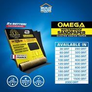 Omega Waterproof Sandpaper - 120 grit to 1500 grit ( SOLD PER REAM)