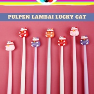 LAMBAI LUCKY CAT INK PEN biru | LUCKY CAT SHAKE PEN | BLACK INK CAT LAMBAI PEN | CAT SHAKE PEN | CAT