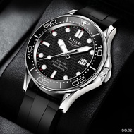 LIGE Men Watch Business Date Watch for Men Luxury Sport Quartz Watches Waterproof Luminous Silicone Wristwatch Relogio M