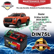 Münster Robust MF CMF DIN75 | DIN75L | 57539 75AH Car Battery Bateri Kereta Isuzu D-Max DMax D Max 3