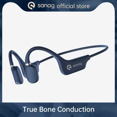 Sanag A5X True Bone Conduction Earphone Open Ear Bluetooth Wireless Sport Headphones Waterproof Head