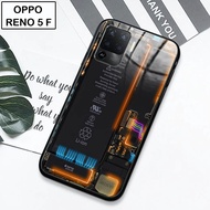 Softcase Glass Kaca Oppo Reno 5F - Casing Hp Oppo Reno 5F - J11 - Pelindung hp - Case Handphone -