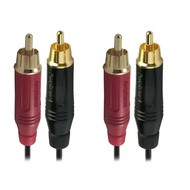SOMMER ONYX 2008 cable assembles with Amphenol RCA (M) Black & Red (1 pair) to Amphenol RCA (M) Blac