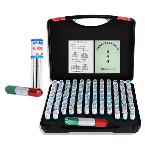 0.5~10.00mm Precision Steel Pin Gauge Step 0.01mm Smooth Plug Gauge Hole Gauge Set Pin Measuring Too