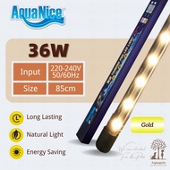 AquaNice X2 Aquarium LED Light GOLD Submersible Fish Tank Light Color Enhancing Energy Saving 2FT/3F