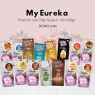 | My EUREKA POPCORN CAN/PACK seaweed | Cheese | Sour cream &amp; onion | Cocoa malt | Premium butter caramel | Lobster cheese | Salted egg | Spicy cuttlefish 35 70 80 140 200 gr