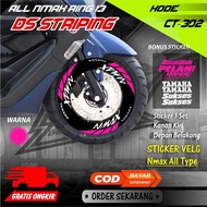Ct-302 Motorcycle rimcutting stiker, nmax rim sticker variations Ring 13, good quality