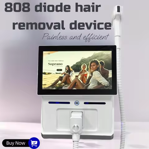 Portable permanent 808nm diode laser hair removal machine 4 wavelengths 755 808 940 1064 hair remova