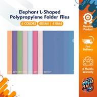 Elephant Polypropylene Folder Files 405A4/410A4 - L-Shaped, Clear, Durable, 150-180 Micron