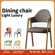 SENBIJU Nordic Light Luxury Dining Chair Home Tea Chair Leisure Back Tea Table Stool Horn Chair c5f