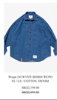 Wtaps 241WVDT-SHM04 WCPO 02 / LS / COTTON. DENIM