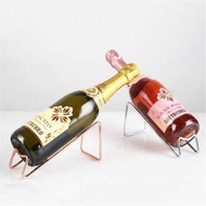 Wine Rack Liquor Bottle Holder Home Dining Display Desktop Decor Bracket Stainless Steel Rack