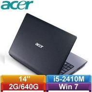 ACER ASPIRE 4750 14吋 i5二代/4G/120G SSD獨顯機