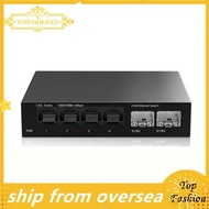 [TopFashion] 2.5Gb Switch 4 Port 2.5G Unmanaged Network Switch with 2 Port 10GbE SFP+ Slot Home Setu