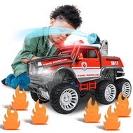 Sunny Days Entertainment Maxx Action Fire Rescue Off Road over 14" Firetruck Toy with Working Water 