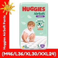 Huggies AirSoft Pants Super Jumbo Pack - M46L36XL30XXL24 (1 Pack)