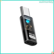 WU USB C to USB C Adapter 40Gbps USB C Female to USB C Male Adapter USB C Adapter