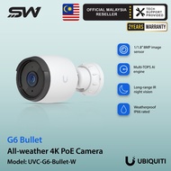 Ubiquiti UVC-G6-Bullet-W G6 Bullet 4K HDR PoE Outdoor Security Camera White