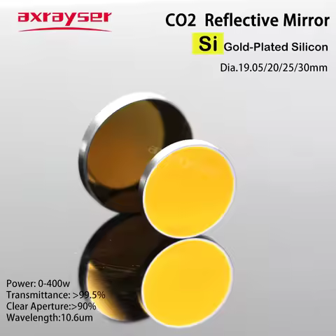 Co2 Laser Si Mirrors Reflective Lens for Cut Machine Gold-Plated Silicon Dia19.05/20/25/30 10.6um 40