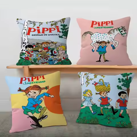 p-Pippi Longstocking Pillowcases Home Bedding Decorative Pillow Cover Wedding Super Soft Pillow Case