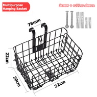 Heavy-Duty Detachable Hanging Basket – Multi-Use Storage for Bicycle Kitchen Garage Camping