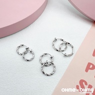 /Mobius Ring Circle Ear Clip/Circle Spring Clip/Boy Earrings/Boy Clip/Ear Bone Clip/Metal Cool Style